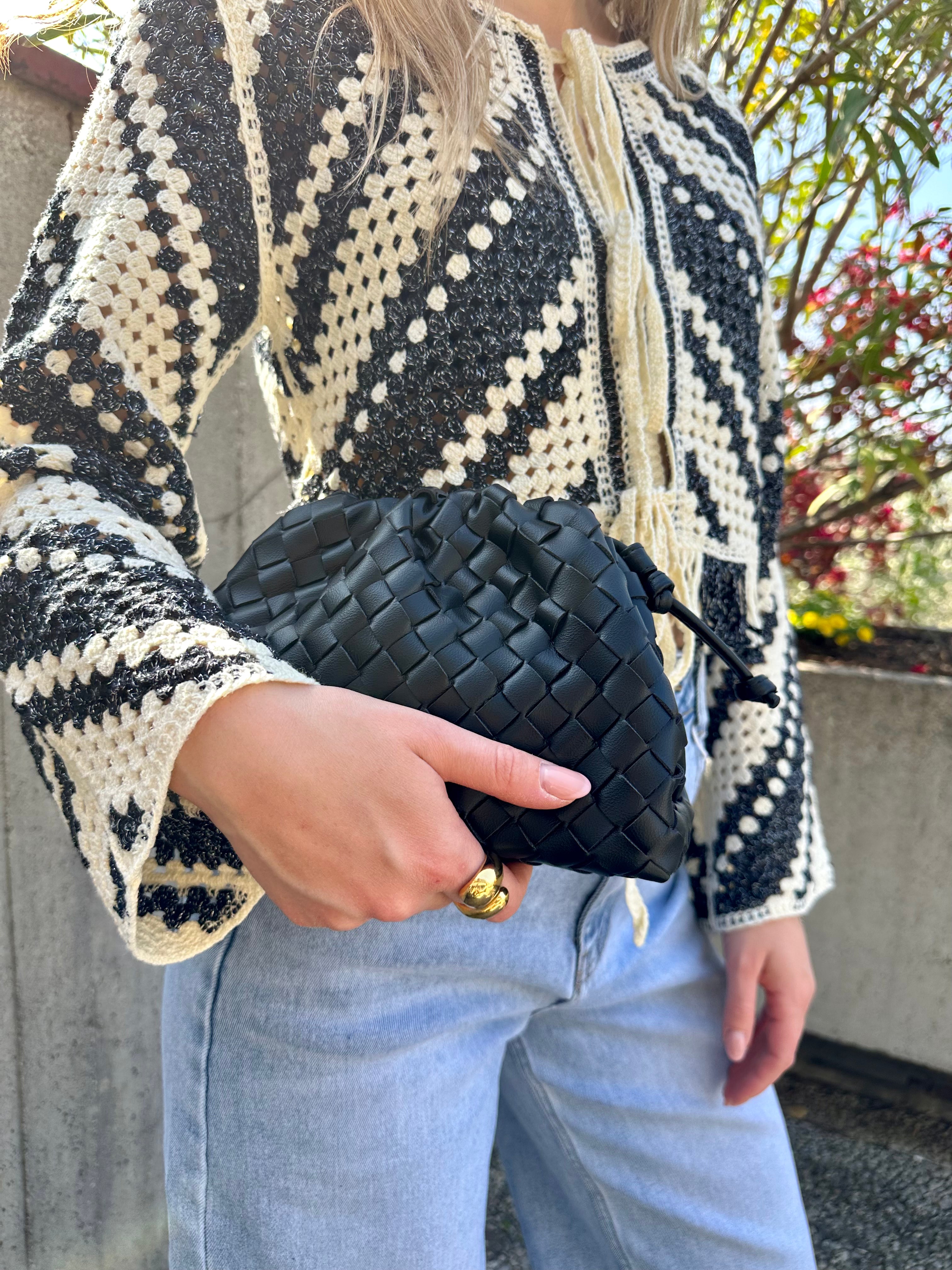 BORSA MINI POUCH ISIDORA NERA